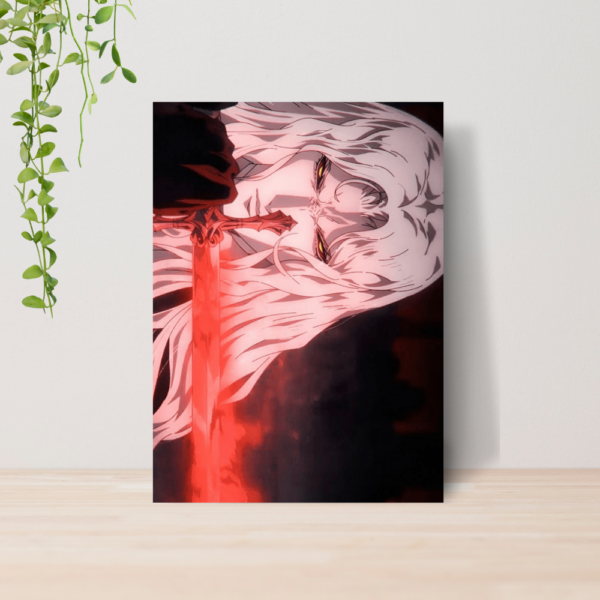 Quadro Alucard Drácula Vampiro A4 | Placa MDF 10