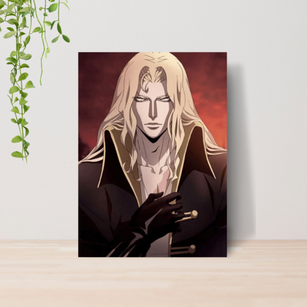 Quadro Alucard Drácula Vampiro A4 | Placa MDF 03
