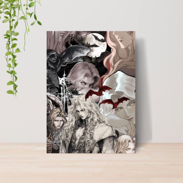 Quadro Alucard Drácula Vampiro A4 | Placa MDF 04