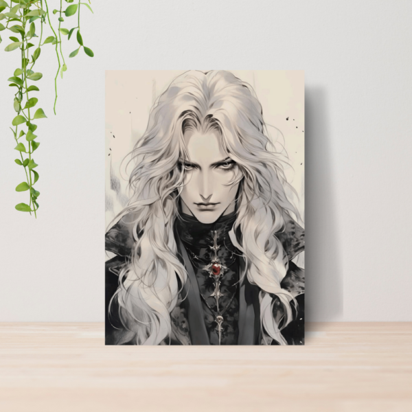 Quadro Alucard Drácula Vampiro A4 | Placa MDF 05