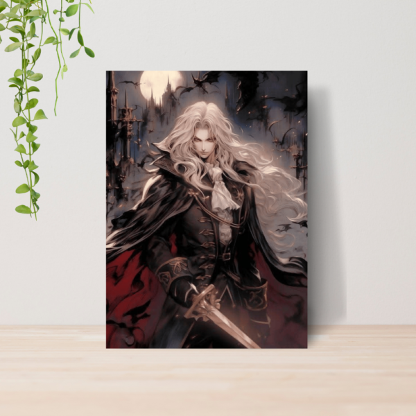 Quadro Alucard Drácula Vampiro A4 | Placa MDF 08