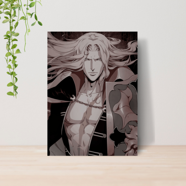 Quadro Alucard Drácula Vampiro A4 | Placa MDF 09