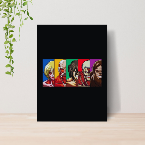 Quadro Attack on Titan Anime A4 | Placa MDF 01