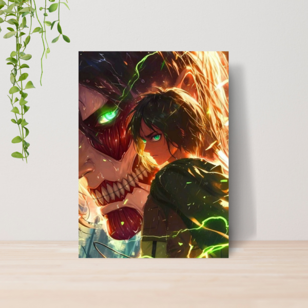 Quadro Attack on Titan Anime A4 | Placa MDF 09