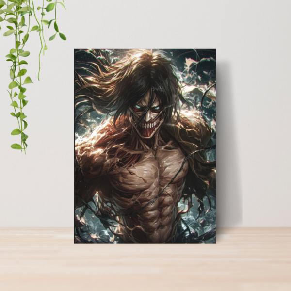Quadro Attack on Titan Anime A4 | Placa MDF 12