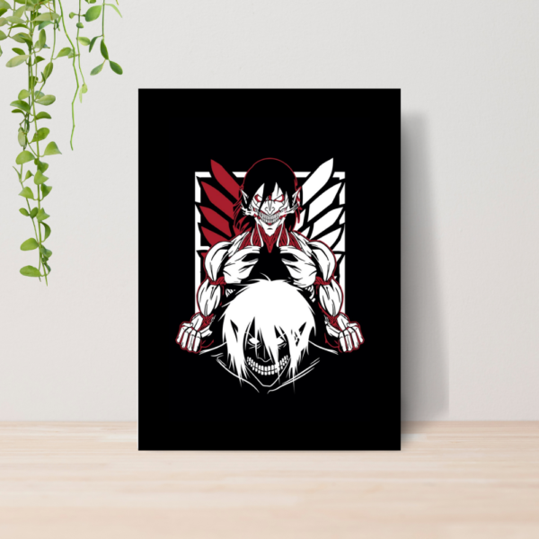 Quadro Attack on Titan Anime A4 | Placa MDF 13