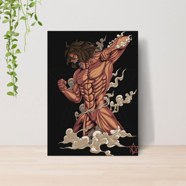 Quadro Attack on Titan Anime A4 | Placa MDF 16