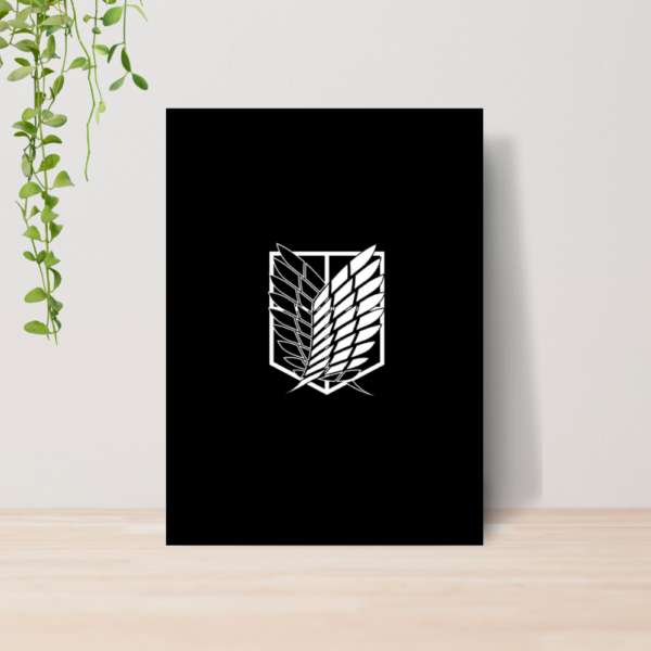 Quadro Attack on Titan Anime A4 | Placa MDF 18