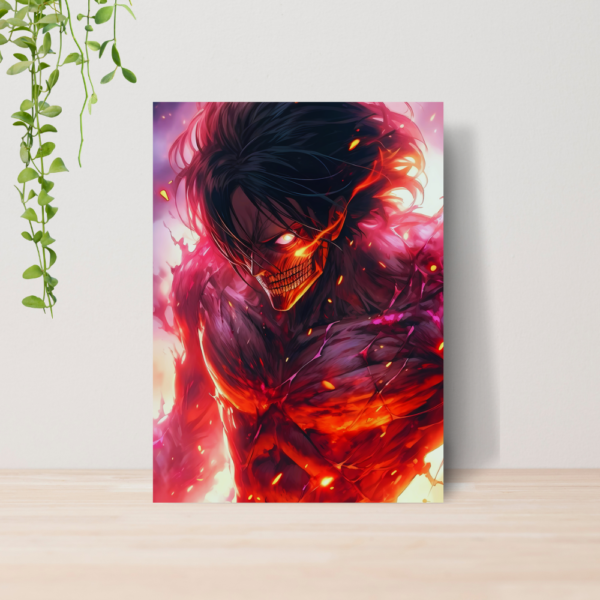Quadro Attack on Titan Anime A4 | Placa MDF 04