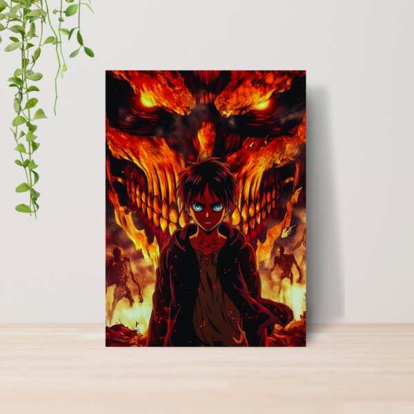 Quadro Attack on Titan Anime A4 | Placa MDF 05