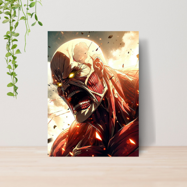 Quadro Attack on Titan Anime A4 | Placa MDF 06