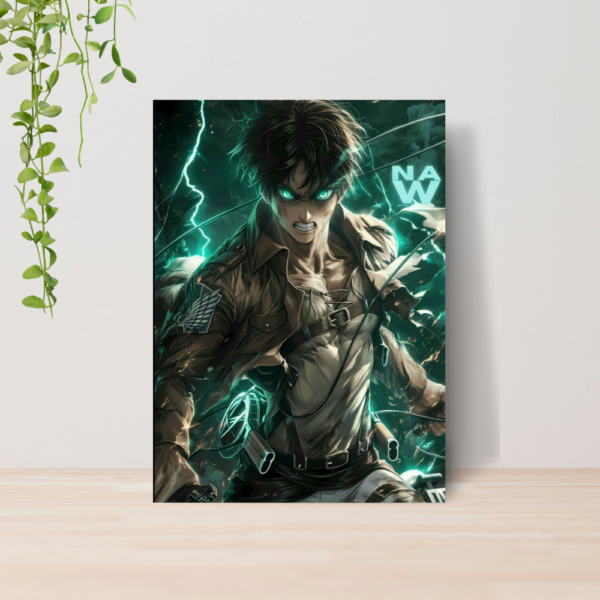 Quadro Attack on Titan Anime A4 | Placa MDF 07