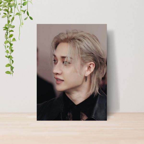 Quadro Bang Chan Stray Kids Kpop A4 | Placa MDF 10