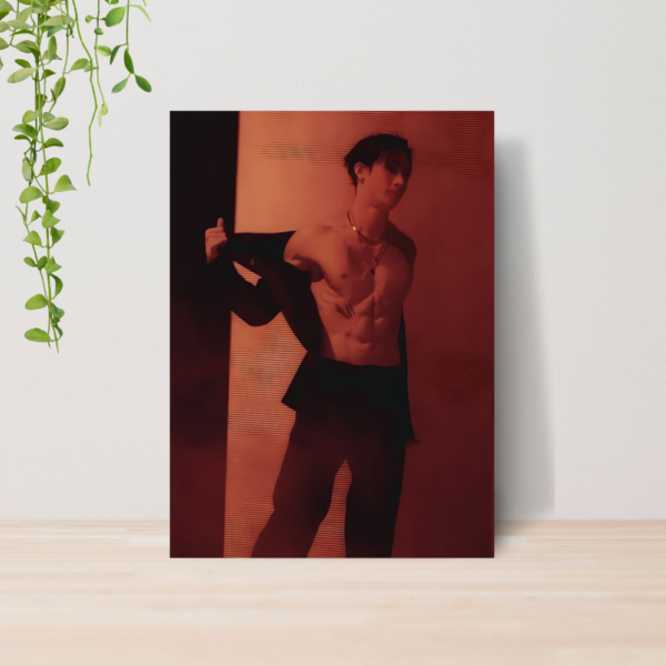 Quadro Bang Chan Stray Kids Kpop A4 | Placa MDF 02