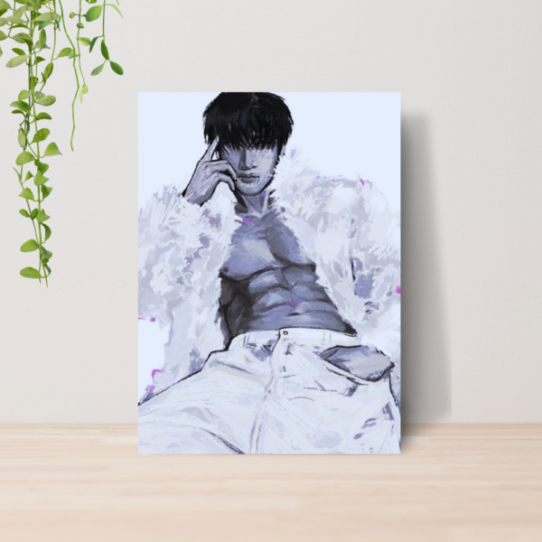 Quadro Bang Chan Stray Kids Kpop A4 | Placa MDF 05