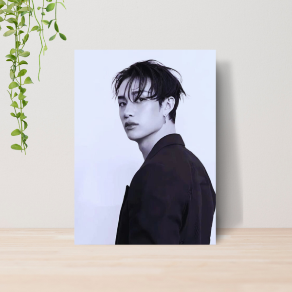 Quadro Bang Chan Stray Kids Kpop A4 | Placa MDF 06