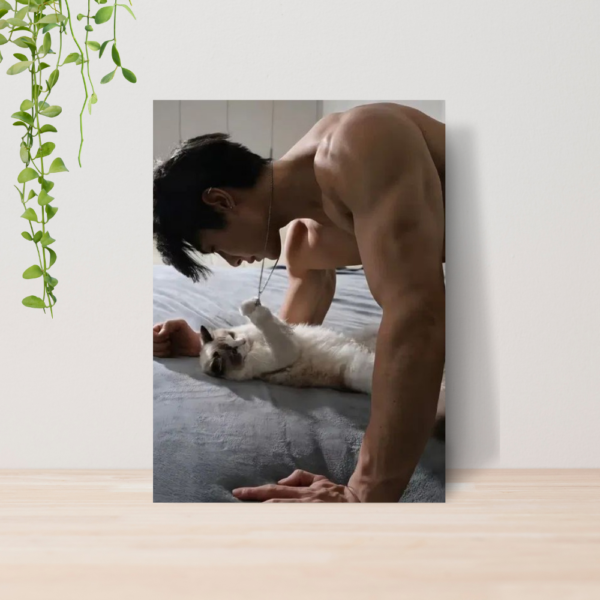 Quadro Bang Chan Stray Kids Kpop A4 | Placa MDF 08