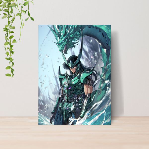 Quadro Cavaleiros do Zodiaco Anime A4 | Placa MDF 10
