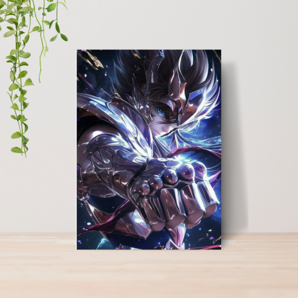 Quadro Cavaleiros do Zodiaco Anime A4 | Placa MDF 11
