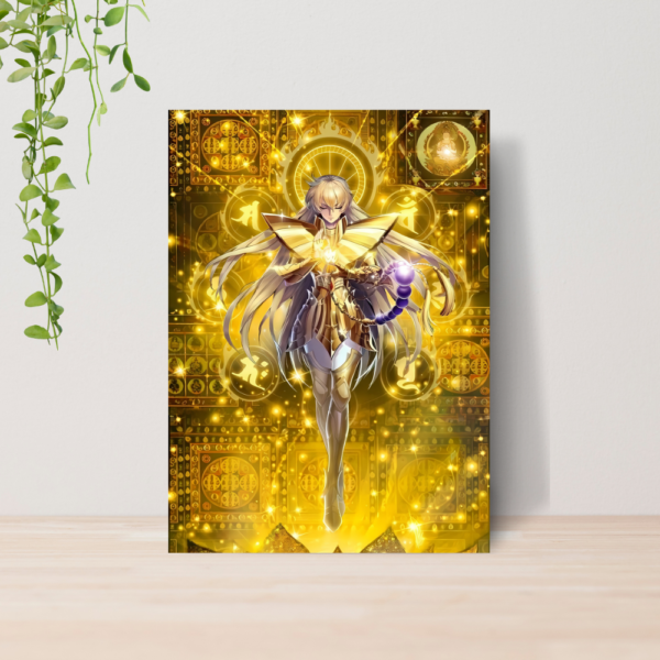 Quadro Cavaleiros do Zodiaco Anime A4 | Placa MDF 12