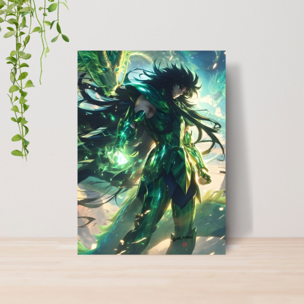 Quadro Cavaleiros do Zodiaco Anime A4 | Placa MDF 16