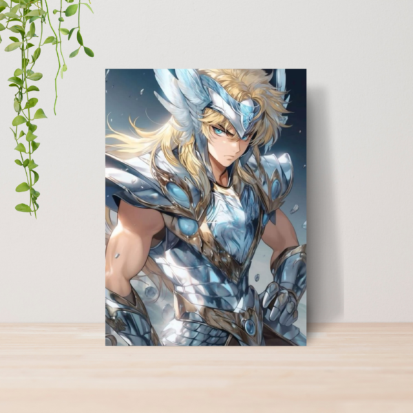 Quadro Cavaleiros do Zodiaco Anime A4 | Placa MDF 17