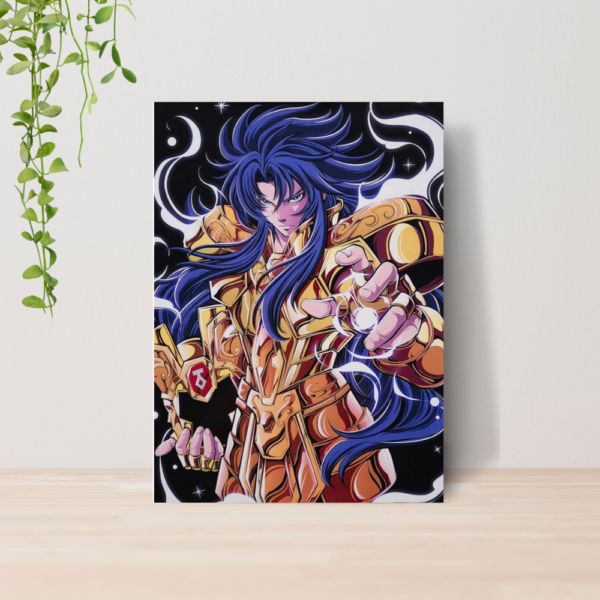 Quadro Cavaleiros do Zodiaco Anime A4 | Placa MDF 03