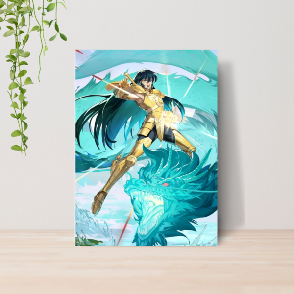 Quadro Cavaleiros do Zodiaco Anime A4 | Placa MDF 04