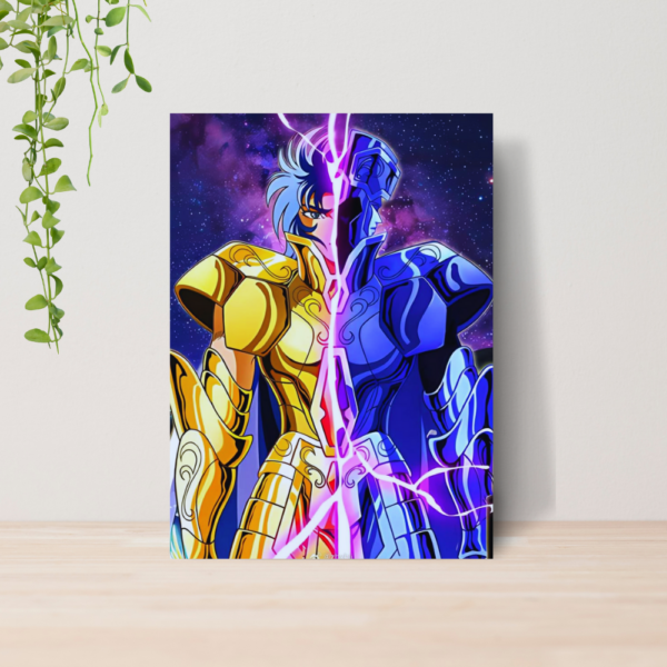 Quadro Cavaleiros do Zodiaco Anime A4 | Placa MDF 05