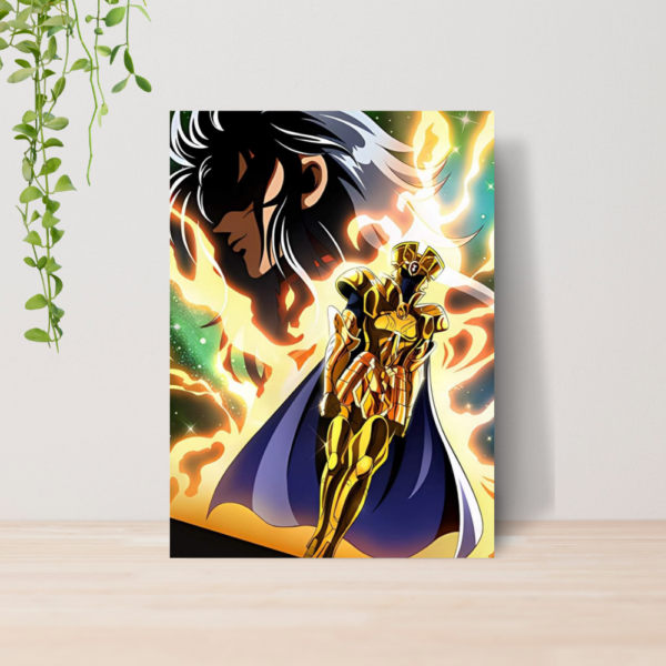 Quadro Cavaleiros do Zodiaco Anime A4 | Placa MDF 09