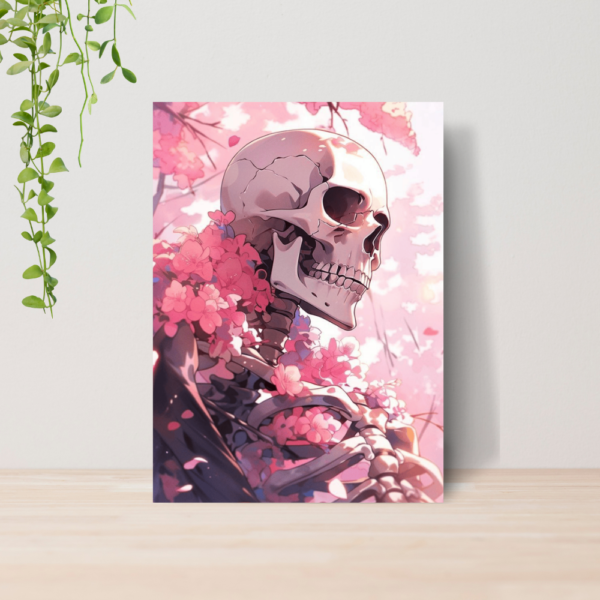 Quadro Caveiras Punk Gótico Dark A4 | Placa MDF 10