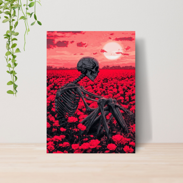 Quadro Caveiras Punk Gótico Dark A4 | Placa MDF 09