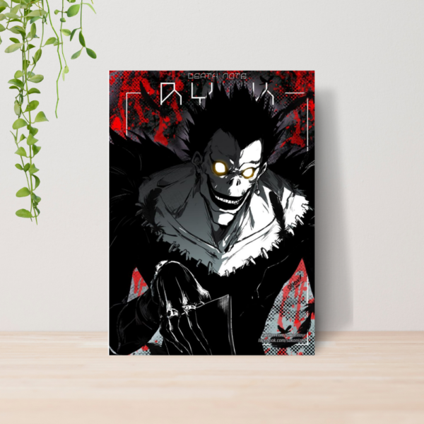 Quadro Death Note Anime A4 | Placa MDF 09