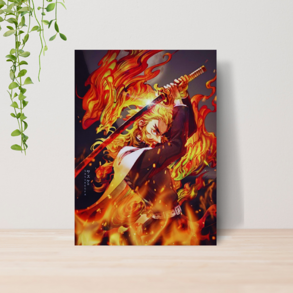 Quadro Demon Slayer Kimetsu No Yaiba Anime A4 | Placa MDF 01