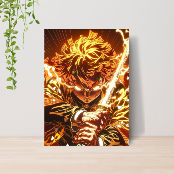 Quadro Demon Slayer Kimetsu No Yaiba Anime A4 | Placa MDF 17