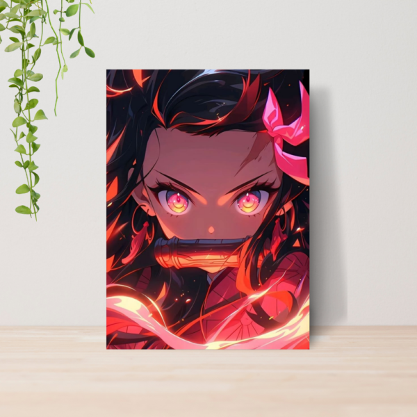 Quadro Demon Slayer Kimetsu No Yaiba Anime A4 | Placa MDF 18