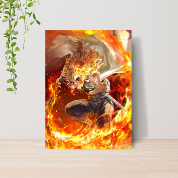 Quadro Demon Slayer Kimetsu No Yaiba Anime A4 | Placa MDF 02