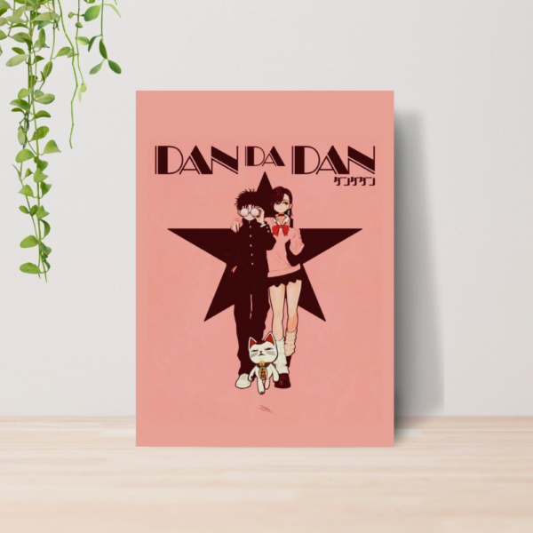 Quadro Dan da Dan Anime A4 | Placa MDF 01