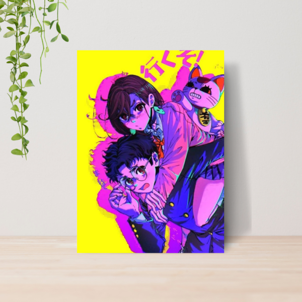Quadro Dan da Dan Anime A4 | Placa MDF 12