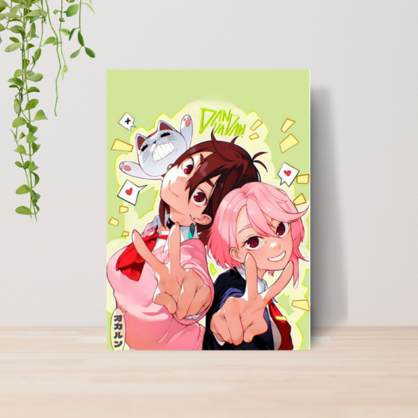 Quadro Dan da Dan Anime A4 | Placa MDF 08