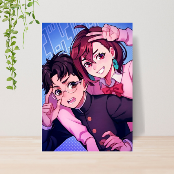 Quadro Dan da Dan Anime A4 | Placa MDF 09