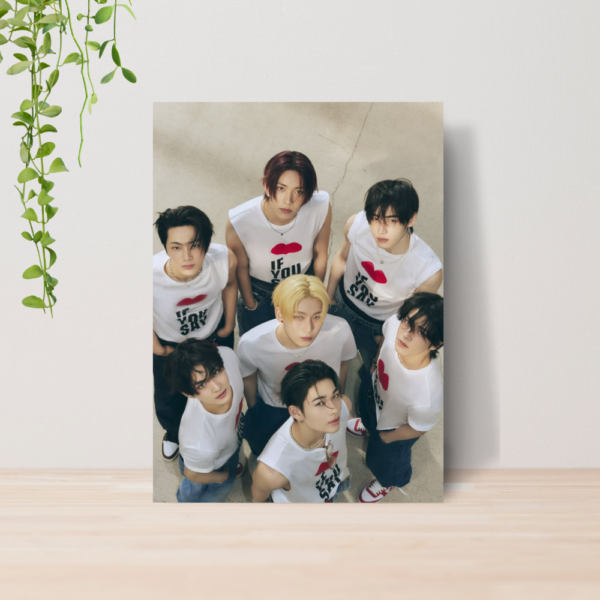 Quadro Enhypen Kpop Boy Group A4 | Placa MDF 01