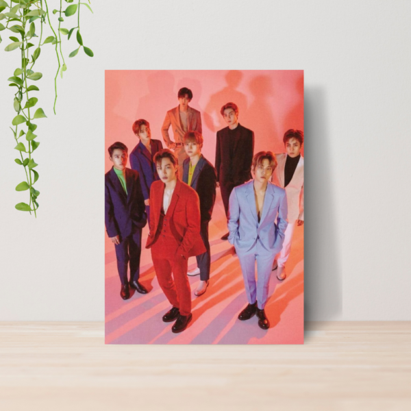 Quadro EXO Kpop Boy Group A4 | Placa MDF 06