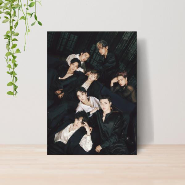 Quadro EXO Kpop Boy Group A4 | Placa MDF 07