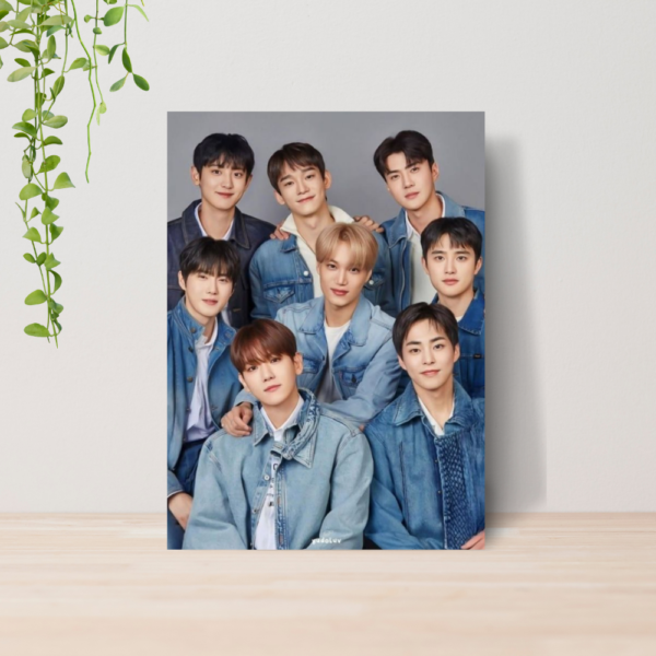 Quadro EXO Kpop Boy Group A4 | Placa MDF 09