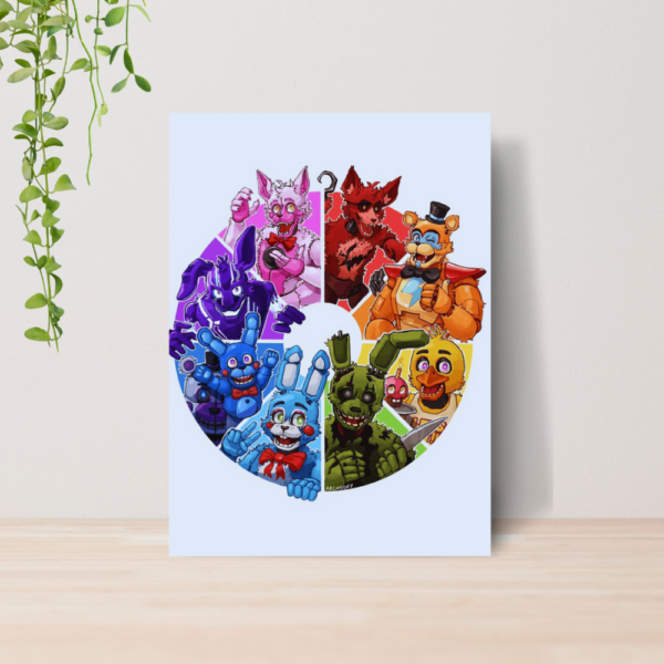 Quadro Five Nights at Freddy s FNAF A4 | Placa MDF 02