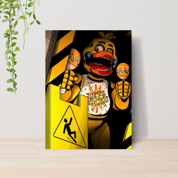 Quadro Five Nights at Freddy s FNAF A4 | Placa MDF 05