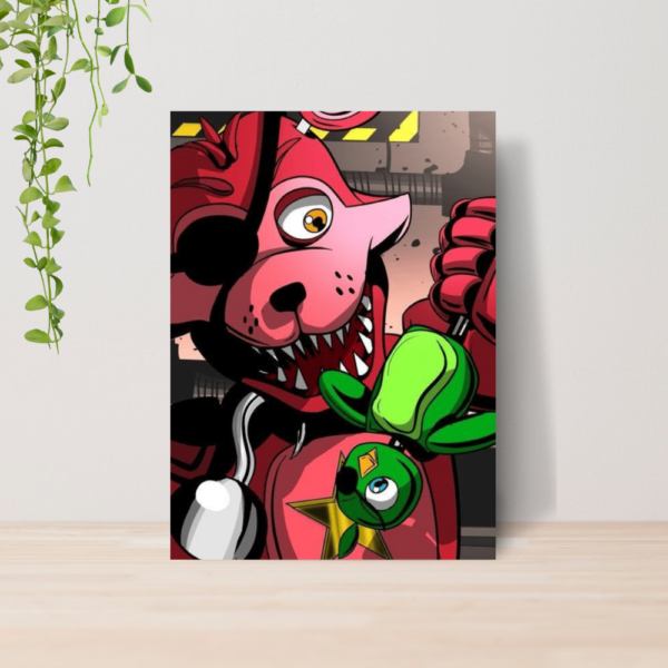 Quadro Five Nights at Freddy s FNAF A4 | Placa MDF 08