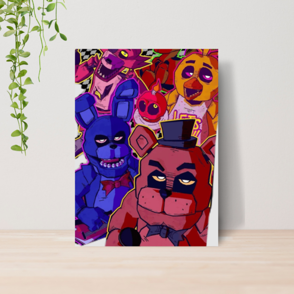 Quadro Five Nights at Freddy s FNAF A4 | Placa MDF 09