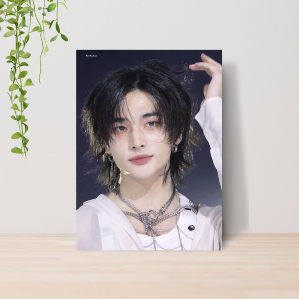 Quadro Hyunjin Stray Kids Kpop A4 | Placa MDF 10